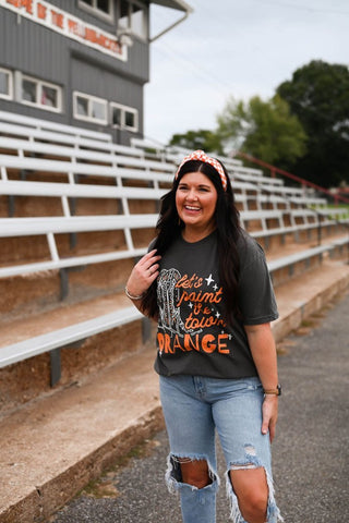 Paint the Town Orange Charcoal Adult Tee - Tucked & Threaded