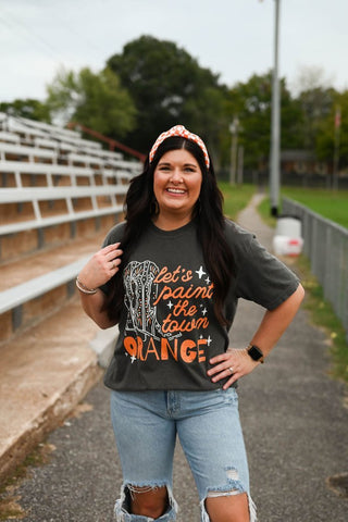 Paint the Town Orange Charcoal Adult Tee - Tucked & Threaded