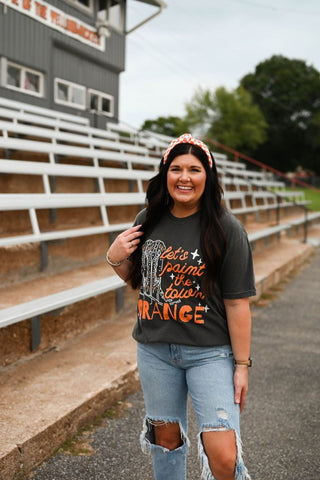 Paint the Town Orange Charcoal Adult Tee - Tucked & Threaded