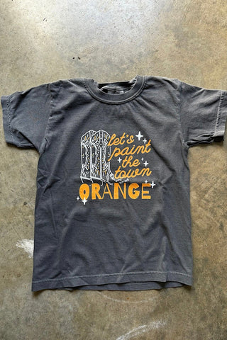 Paint the Town Orange Charcoal Toddler Tee - Tucked & Threaded