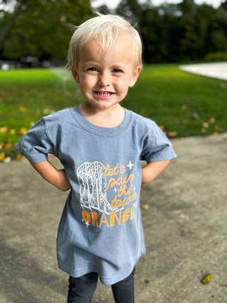 Paint the Town Orange Charcoal Toddler Tee - Tucked & Threaded