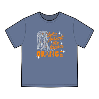 Paint the Town Orange Denim Adult Tee - Tucked & Threaded