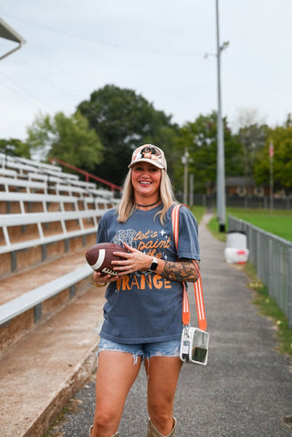 Paint the Town Orange Denim Adult Tee - Tucked & Threaded