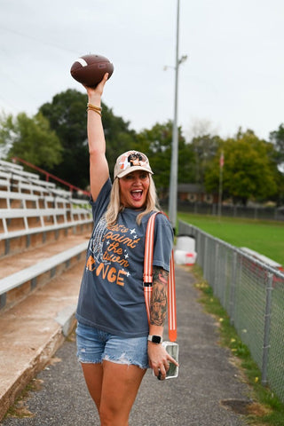 Paint the Town Orange Denim Adult Tee - Tucked & Threaded