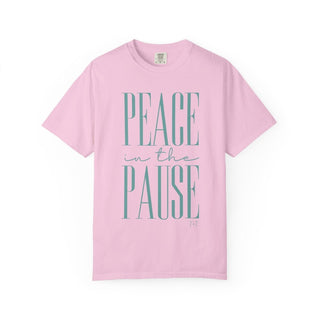 Peace in the Pause Teal Unisex Tee - Tucked & Threaded