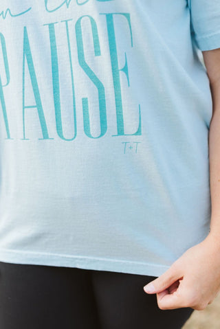 Peace in the Pause Teal Unisex Tee - Tucked & Threaded