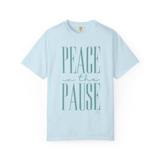 Peace in the Pause Teal Unisex Tee - Tucked & Threaded