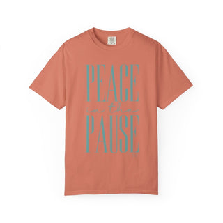 Peace in the Pause Teal Unisex Tee - Tucked & Threaded