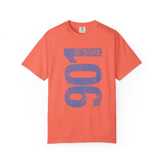 Periwinkle 901 Area Code Faded Unisex Tee - Tucked & Threaded