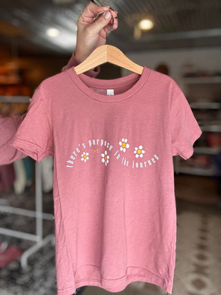 Purpose in the Journey Mauve Child Tee - Tucked & Threaded