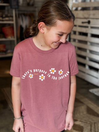 Purpose in the Journey Mauve Child Tee - Tucked & Threaded