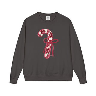 Quilted Candy Cane Unisex Sweatshirt - Tucked & Threaded
