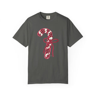 Quilted Candy Cane Unisex Tee - Tucked & Threaded