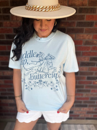 Saddle Up Buttercup Unisex Tee - Tucked & Threaded