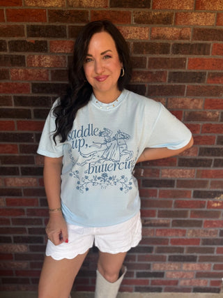Saddle Up Buttercup Unisex Tee - Tucked & Threaded