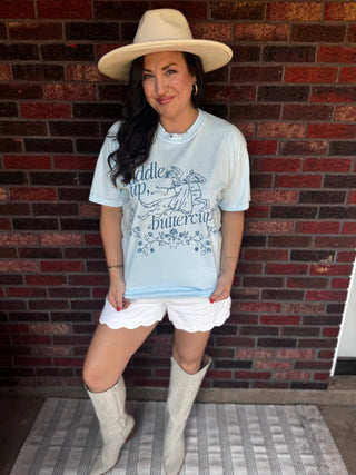 Saddle Up Buttercup Unisex Tee - Tucked & Threaded