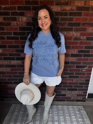 Saddle Up Buttercup Unisex Tee - Tucked & Threaded