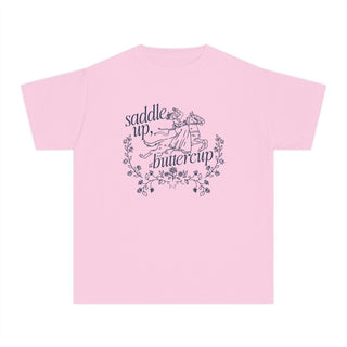 Saddle Up Buttercup Youth Tee - Tucked & Threaded