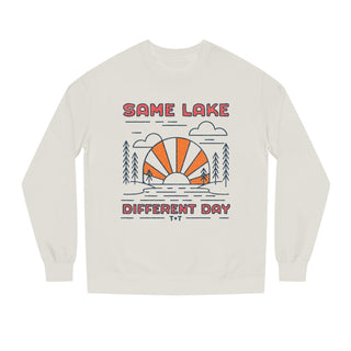 Same Lake Different Day Lightweight Sweatshirt - Tucked & Threaded