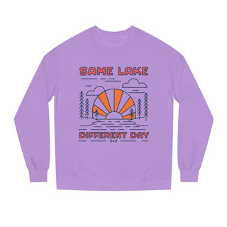 Same Lake Different Day Lightweight Sweatshirt - Tucked & Threaded
