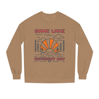 Same Lake Different Day Lightweight Sweatshirt - Tucked & Threaded