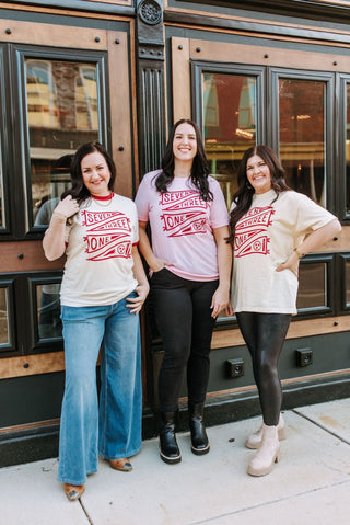 Seven Three One Banner Ivory Tee - Tucked & Threaded