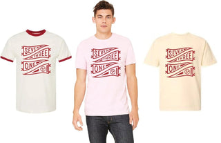 Seven Three One Banner Red Ringer Tee - Tucked & Threaded