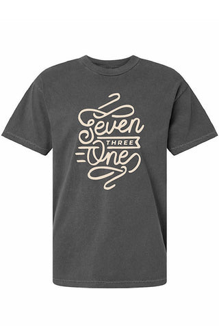 Seven Three One Charcoal Tee - Tucked & Threaded