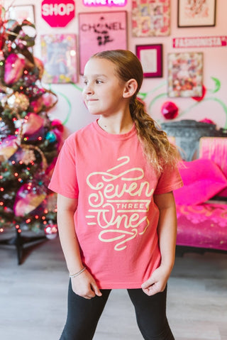 Seven Three One Coral Youth Tee (Wholesale) - Tucked & Threaded