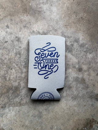 Seven Three One Grey Tall Can Cooler (Wholesale) - Tucked & Threaded