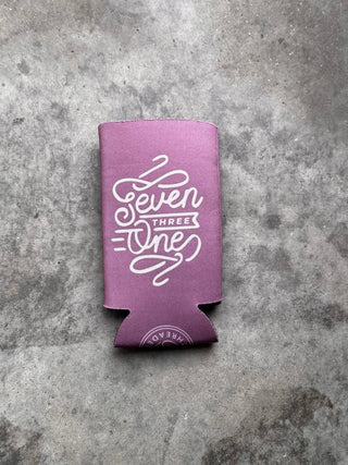 Seven Three One Mauve Tall Can Cooler (Wholesale) - Tucked & Threaded