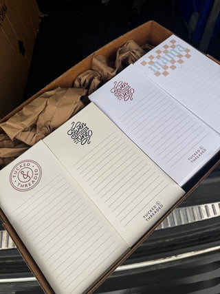 Seven Three One White Notepad (Wholesale) - Tucked & Threaded