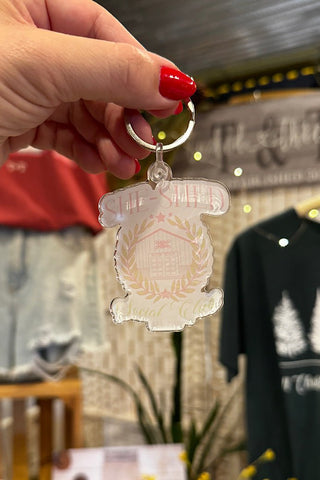She-Shed Social Club Keychain - Tucked & Threaded