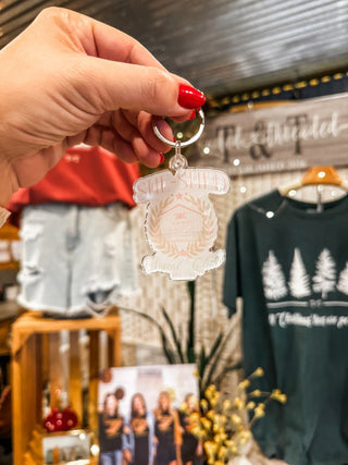She-Shed Social Club Keychain - Tucked & Threaded