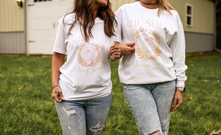 She-Shed Social Club White Sweatshirt - Tucked & Threaded