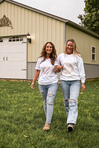 She-Shed Social Club White Sweatshirt - Tucked & Threaded