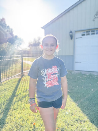 Shine Fiercely Tiger Youth Tee - Tucked & Threaded