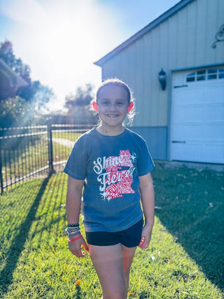 Shine Fiercely Tiger Youth Tee - Tucked & Threaded