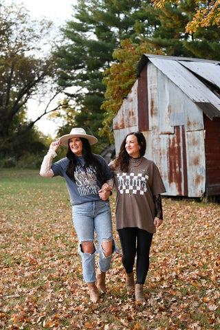 Slay at Home Mama Checkered Unisex Tee - Tucked & Threaded