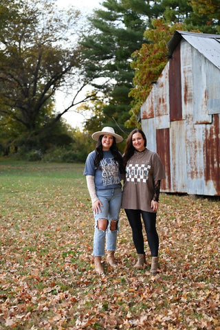 Slay at Home Mama Checkered Unisex Tee - Tucked & Threaded