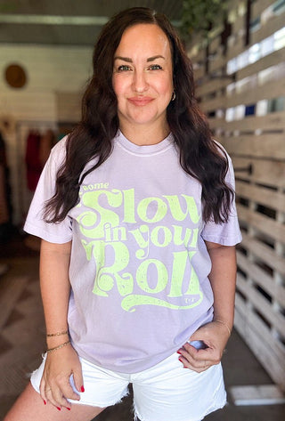 Slow Your Roll Orchid Unisex Tee (Wholesale) - Tucked & Threaded