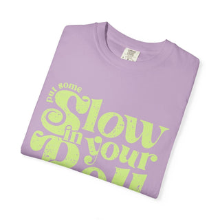 Slow Your Roll Orchid Unisex Tee (Wholesale) - Tucked & Threaded