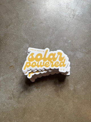 Solar Powered Sticker - Tucked & Threaded
