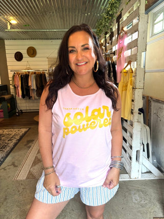 Solar Powered Unisex Tank - Tucked & Threaded