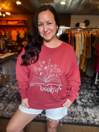 Sorry I'm Booked Unisex Sweatshirt - Tucked & Threaded