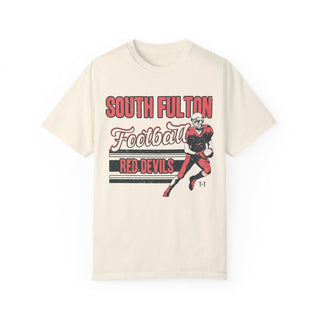 South Fulton Red Devils Football Ivory Tee - Tucked & Threaded
