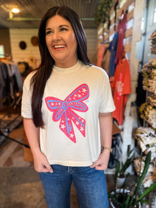 Southern Sparkle Boxy Tee - M & L - Tucked & Threaded