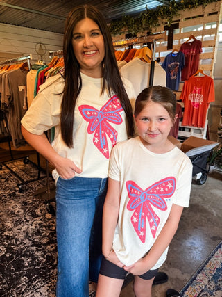 Southern Sparkle Ivory Youth Tee - Youth L & XL - Tucked & Threaded