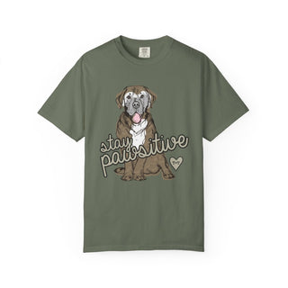 Stay Pawsitive Adult Unisex Tee - Tucked & Threaded