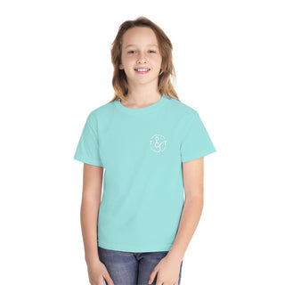 Stay Pawsitive Back Design Youth Tee - Tucked & Threaded